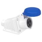 Schneider Electric - PratiKa stikkontakt - skrue - vinklet - 16A - 2P + E - 200...250 V AC - vegg