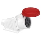 Schneider Electric - PratiKa stikkontakt - vinklet - 16A - 3P + E - 380...415 V AC - vegg