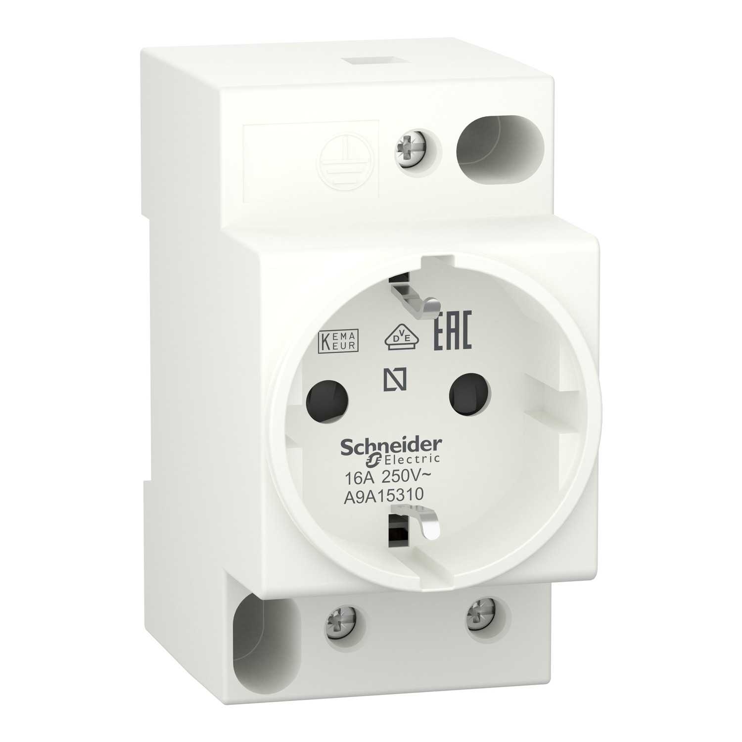 Schneider Electric - iPC - modulær stikkontakt - for DIN-skinne