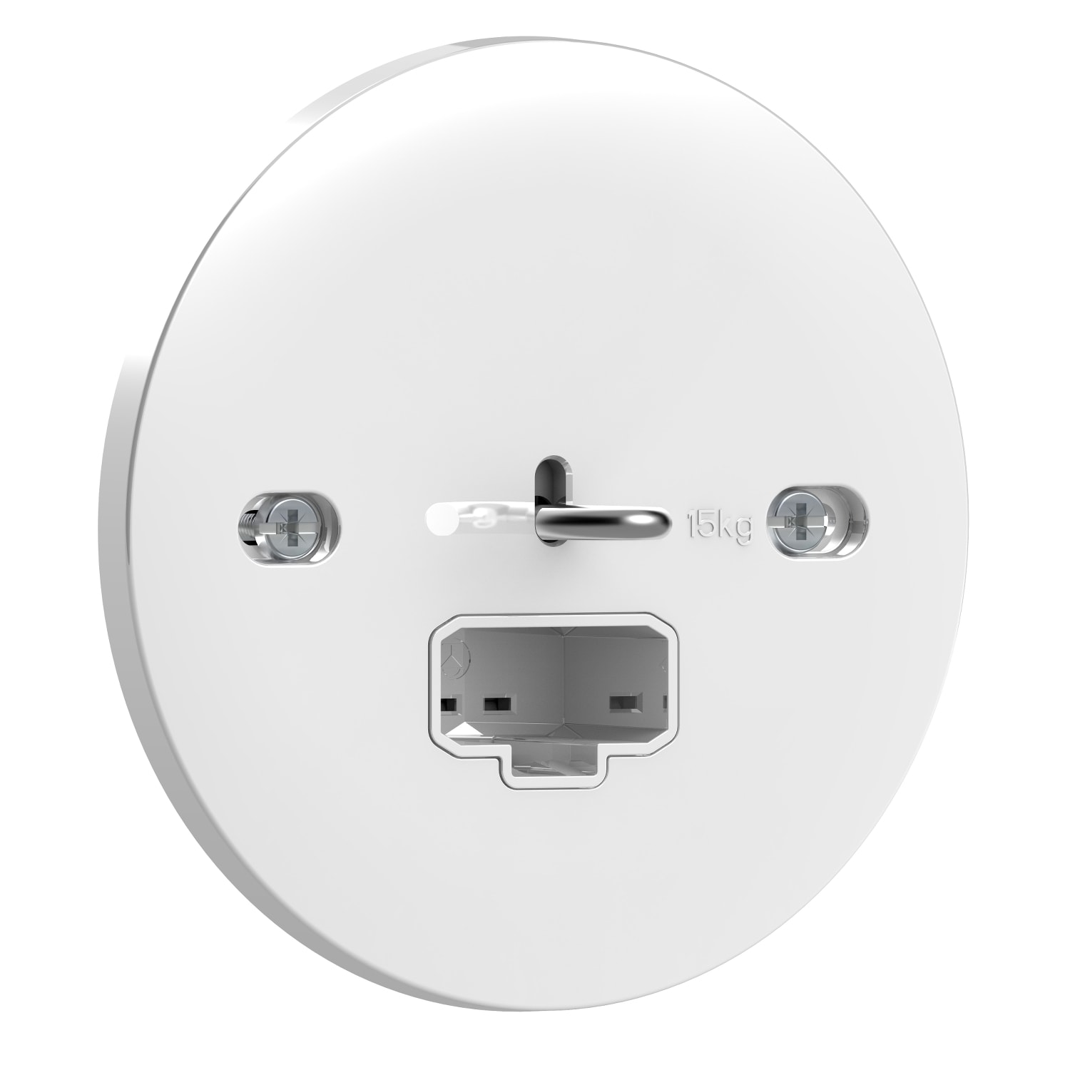 Schneider Electric - Exxact DCL innfelt lampeuttak for tak - fjærklemmer - jordet - hvit - BP