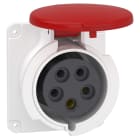 Schneider Electric - PratiKa stikkontakt - fast - rett - 32A - 3P + N + E - 380...415 V AC - panel