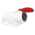 Schneider Electric - PratiKa stikkontakt - skrue - vinklet - 32A - 3P + E - 380...415 V AC - vegg