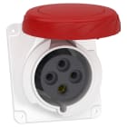Schneider Electric - PratiKa stikkontakt - skrue - vinklet - 32A - 3P + E - 380...415 V AC - panel
