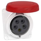 Schneider Electric - PratiKa stikkontakt - vinklet - 32A - 3P + N + E - 380...415 V AC - panel