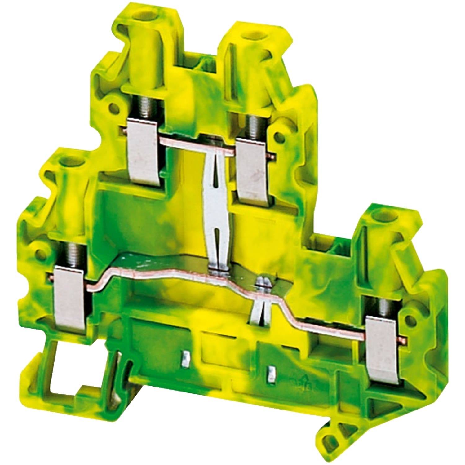Schneider Electric - Rekkeklemme 4mm² PE 4p 2etg
