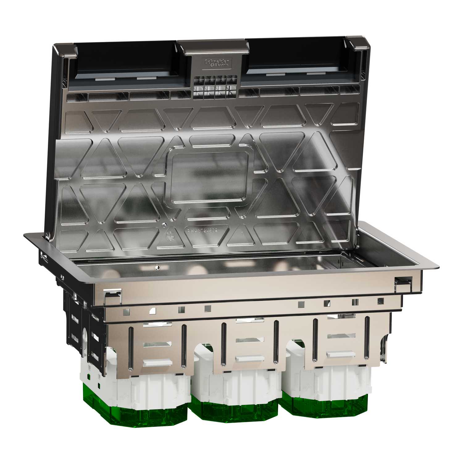 Schneider Electric - Gulvboks L IP 20 - 6 x moduler (45 x 45) - metall