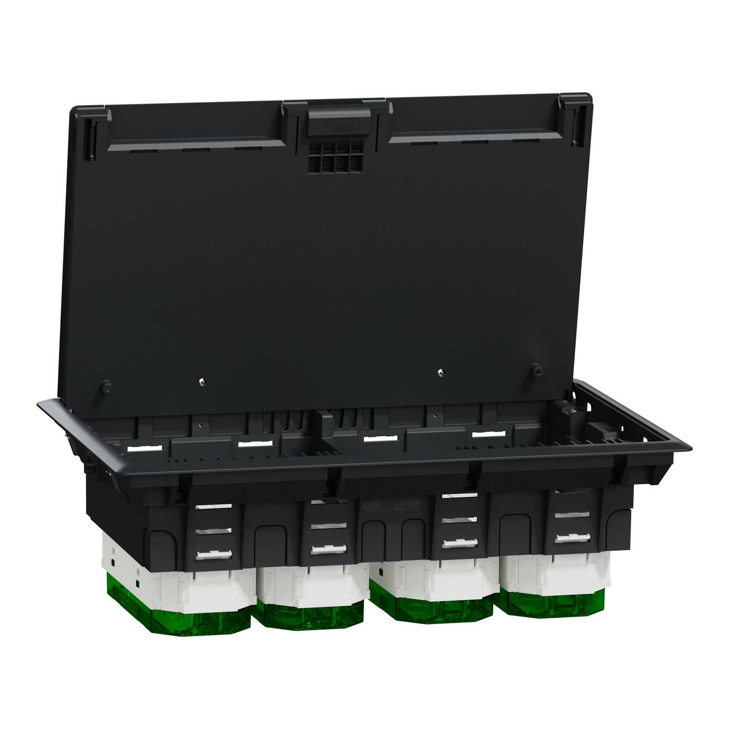 Schneider Electric - Gulvboks XL IP 20 - 12 x moduler (45 x 45) - plastikk