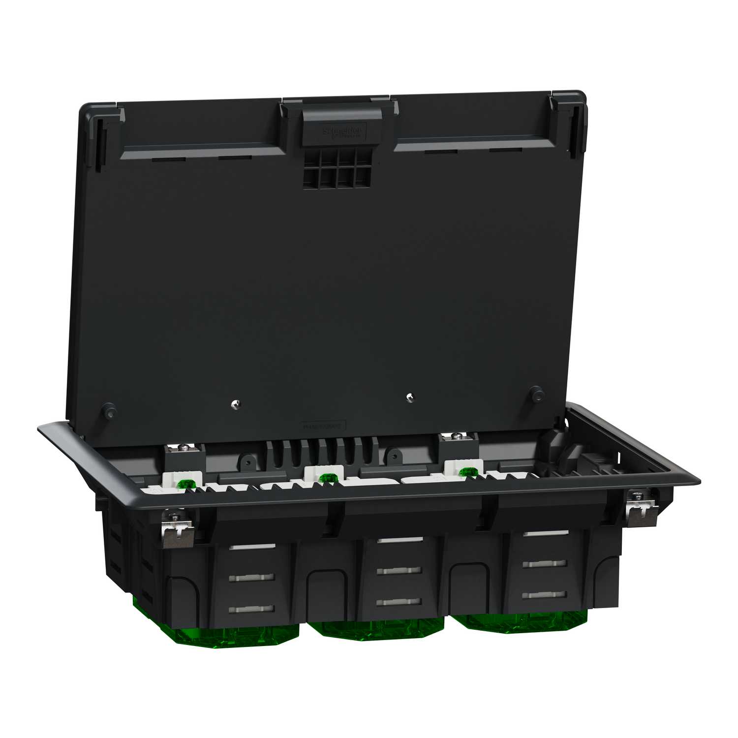 Schneider Electric - Gulvboks L IP 20 - 6 x moduler (45 x 45) - plastikk