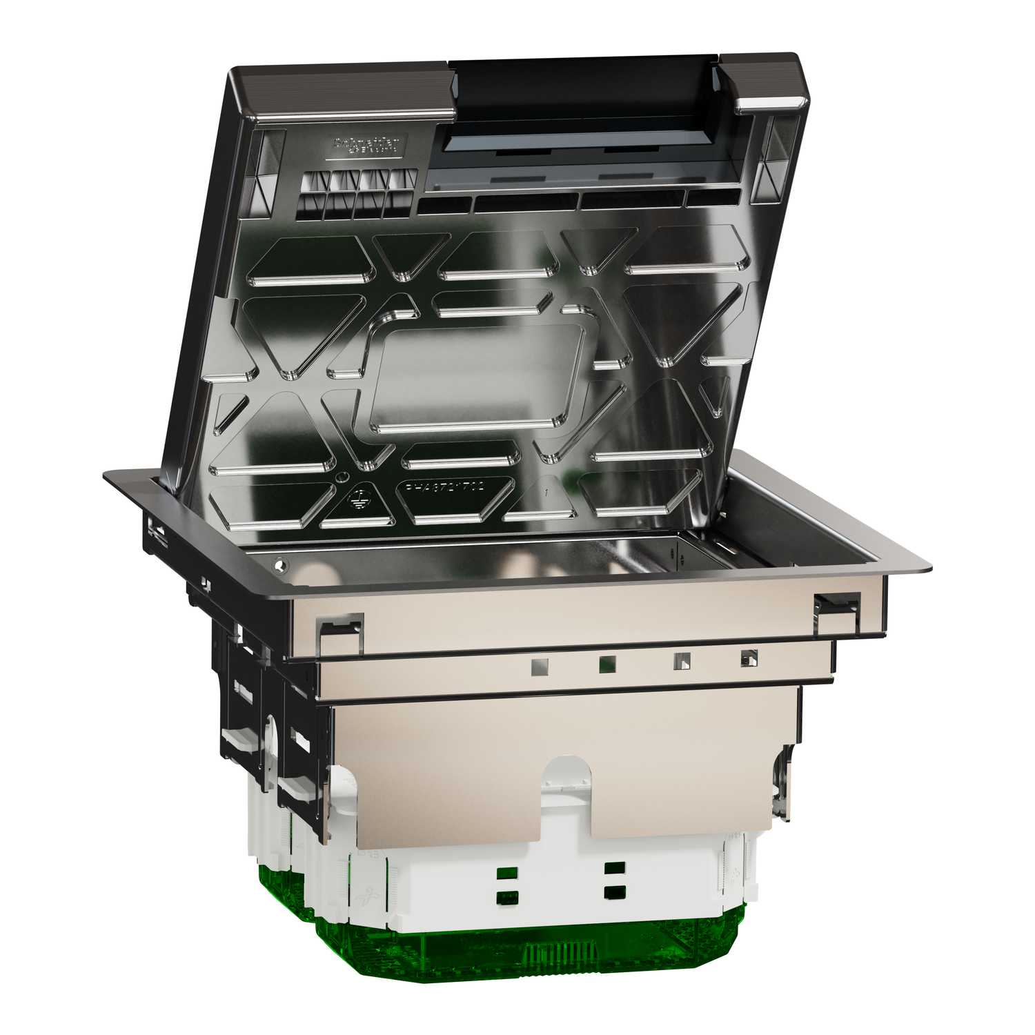 Schneider Electric - Gulvboks M IP 20 - 4 x moduler (45 x 45) - metall