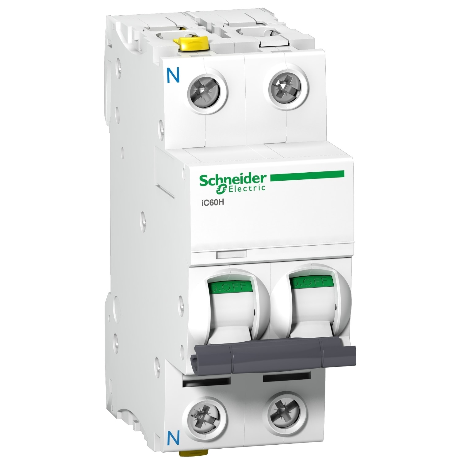 Schneider Electric - iC60H - Automatsikring - 1P + N - 10A - B-kurve - I2=1,45