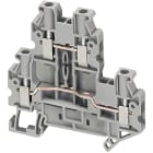 Schneider Electric - Rekkeklemme 4mm² grå 4p 2etg