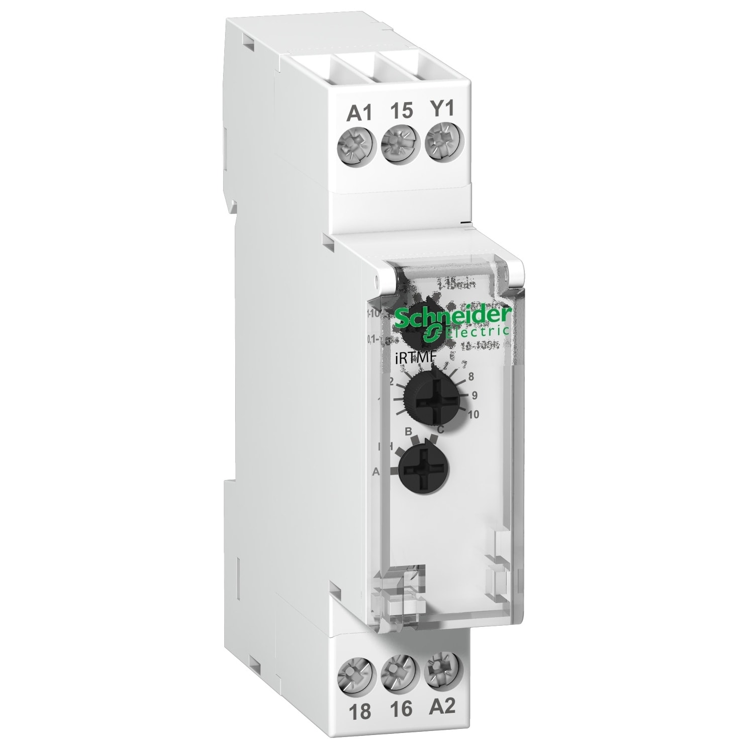 Schneider Electric - iRTMF - tidsrelé multifunksjon - 1 OC - 12-240 VAC/DC