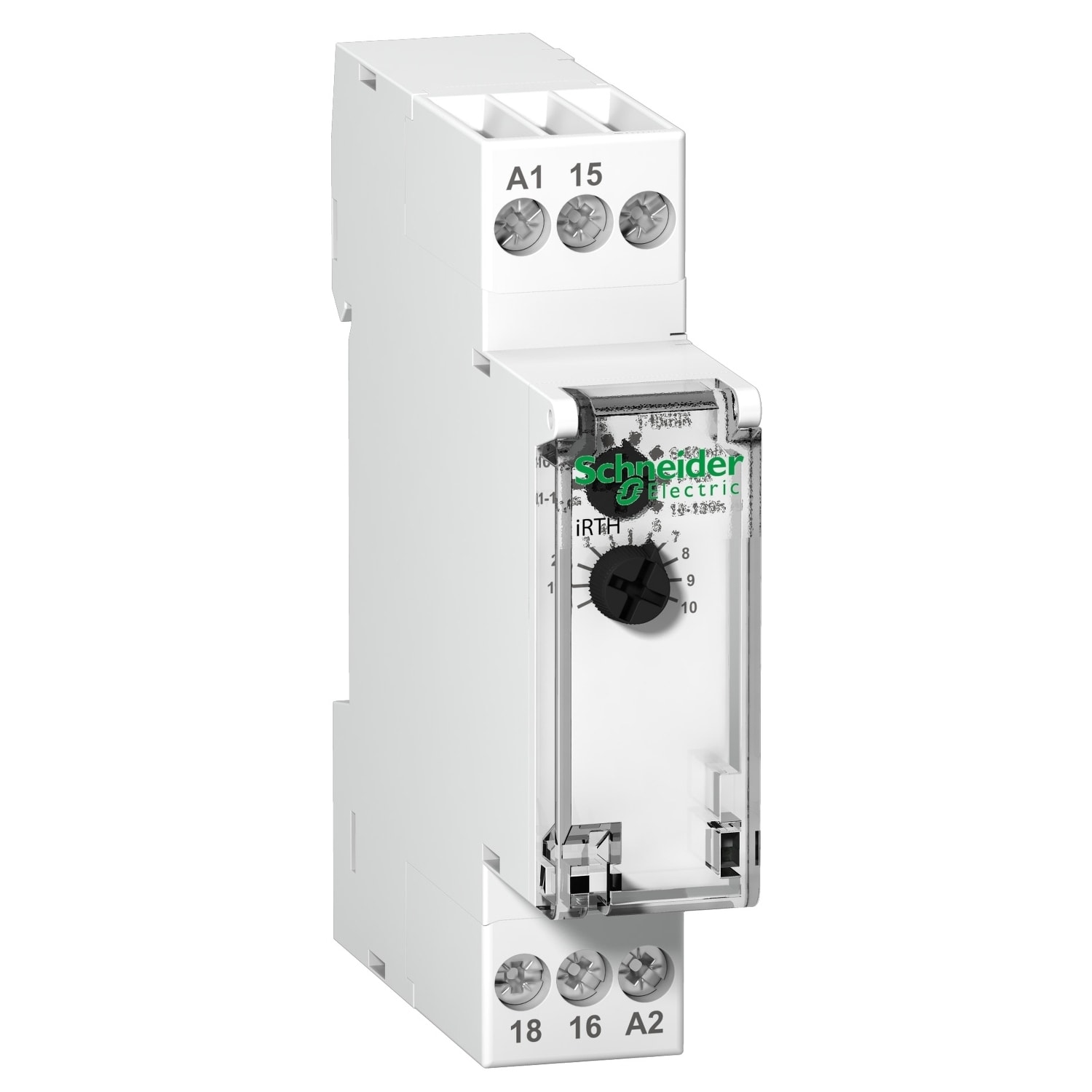 Schneider Electric - iRTH - tidsrelé - forsinket utkobling - 1C/O- Uc 24-240 VAC / 24 VDC