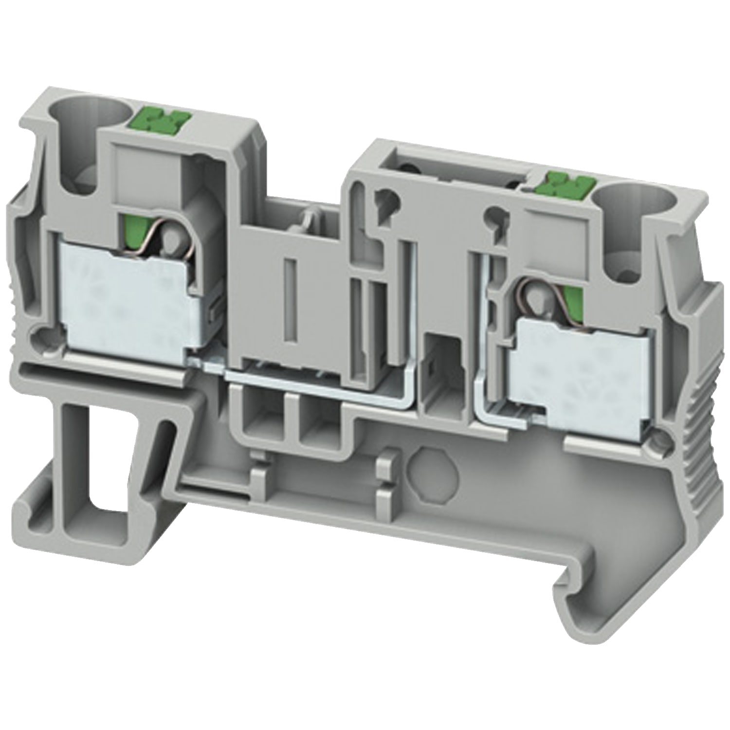 Schneider Electric - Rekkeklemme innstikk 4mm² grå 2p