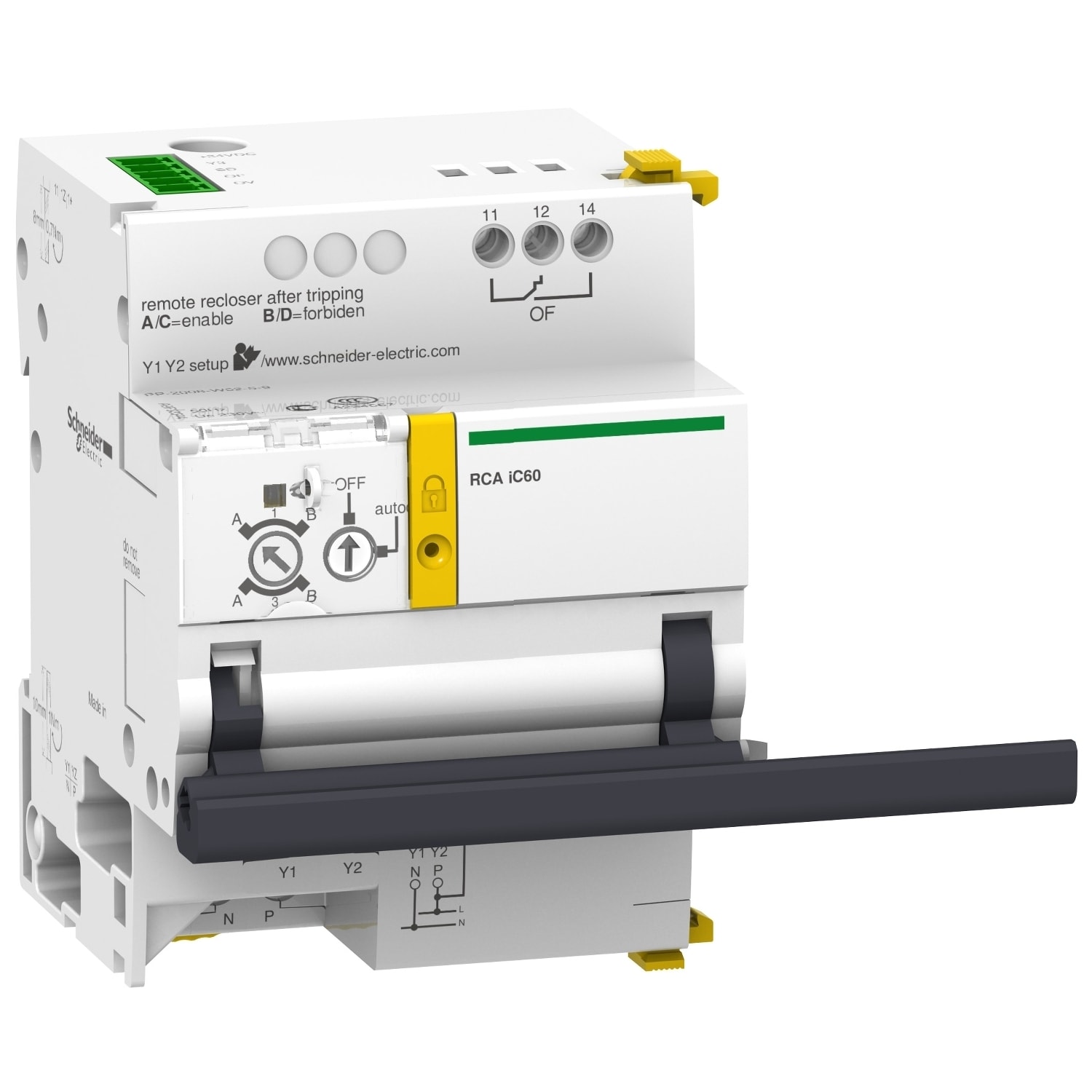 Schneider Electric - Motormekanisme for fjernbetjening av 3P og 4P iC60 med Smartlink