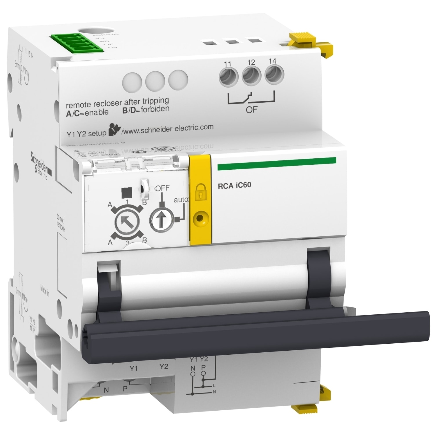 Schneider Electric - Motormekanisme for fjernbetjening av 1P og 2P iC60 med Smartlink