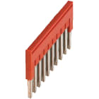 Schneider Electric - Lask 10 pol for 2,5mm² - rød