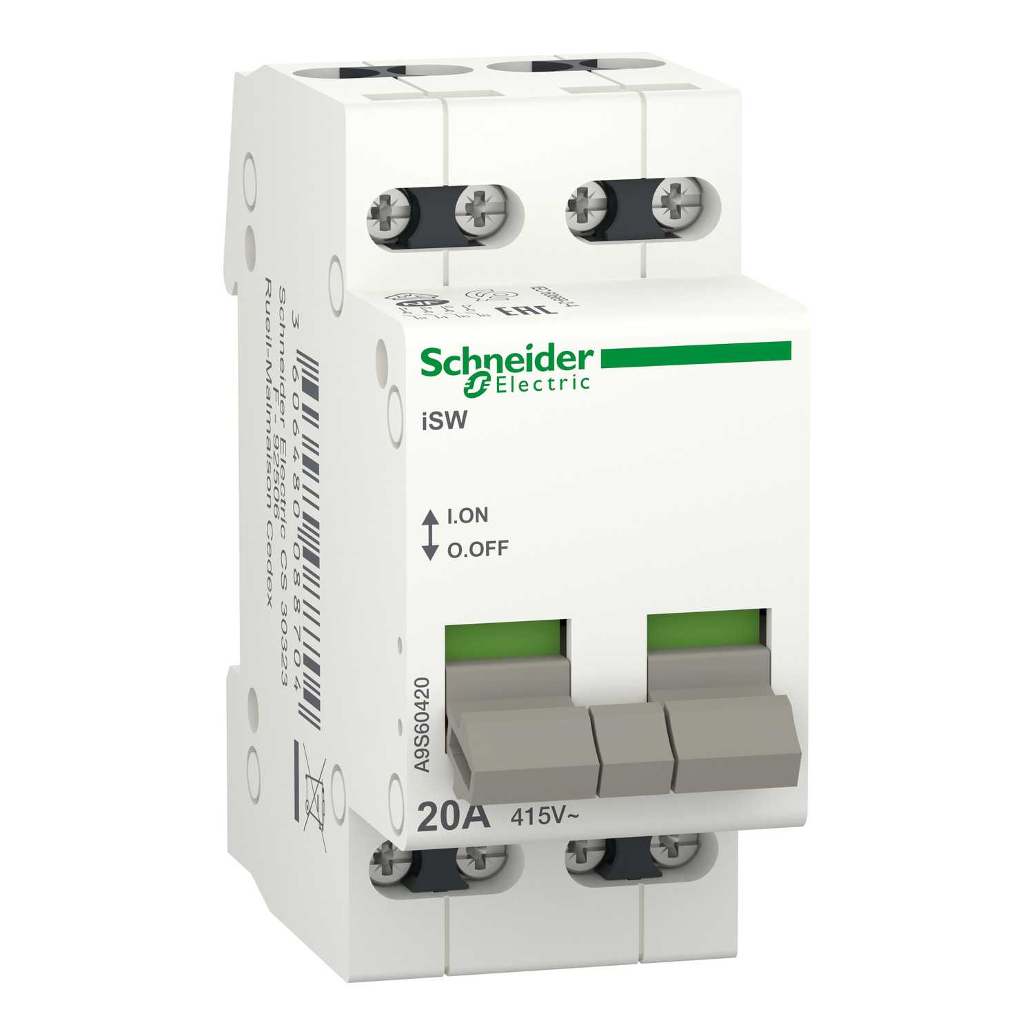 Schneider Electric - Lastbryter iSW 4P 20A 415V