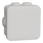 Schneider Electric - Mureva Box - boite de dérivation avec embouts - 80x80x45 - IP55 - blanc polaire