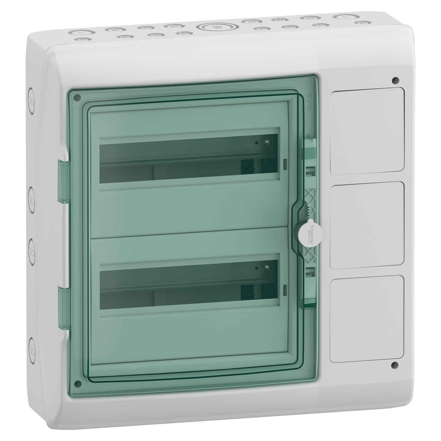 Schneider Electric - Kaedra - til modul med sidefelt - 2 x 12 moduler - 2 rekkeklemmer