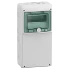Schneider Electric - Kaedra - hel uttaksfront - 1 x 8 moduler - 236 x460 mm
