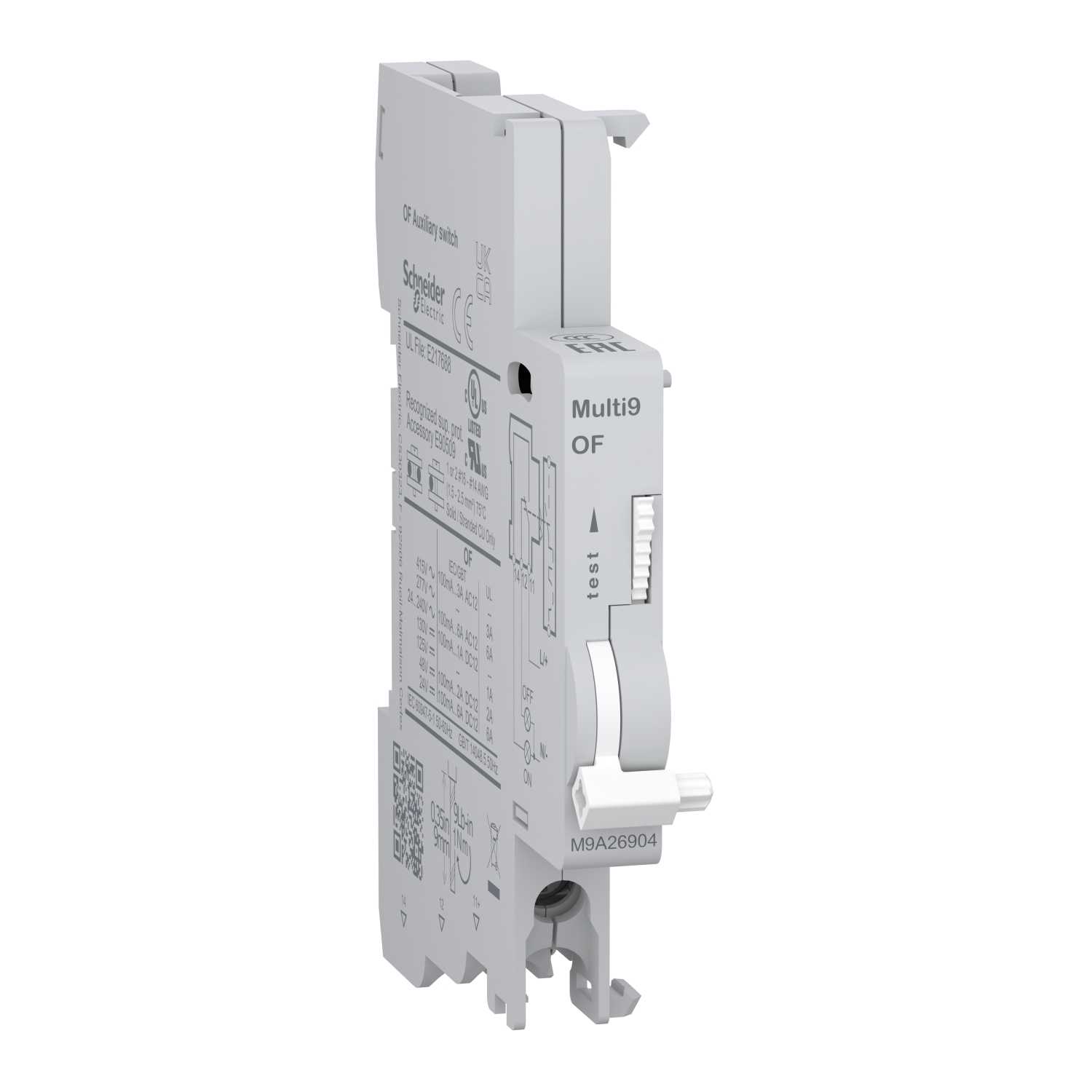 Schneider Electric - Multi9 hjelpekontakt - 1 vekselkontakt - standard