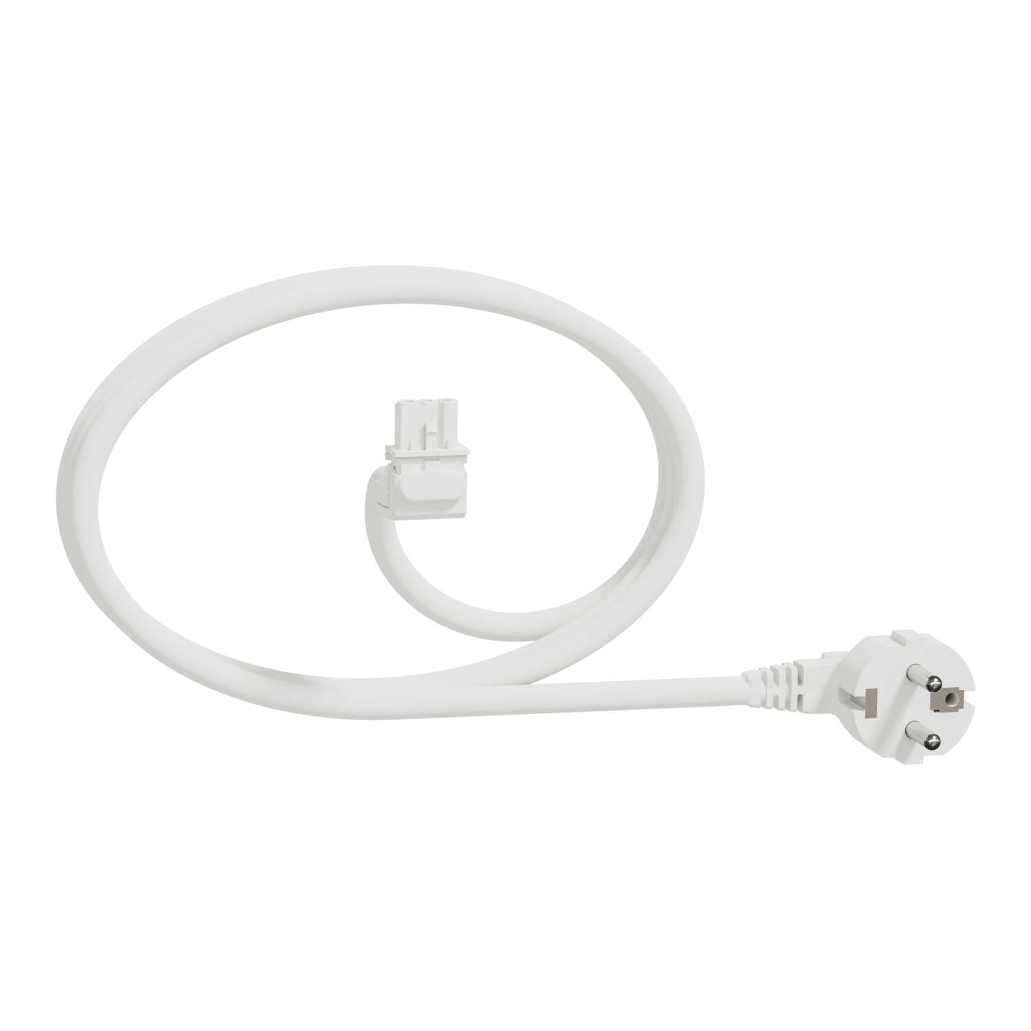 Schneider Electric - Modul kabel 6m - 2,5 mm2 - Vinklet - Hvitt