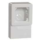 Schneider Electric - Exxact "skirting" boks med 1 hull - Hvit