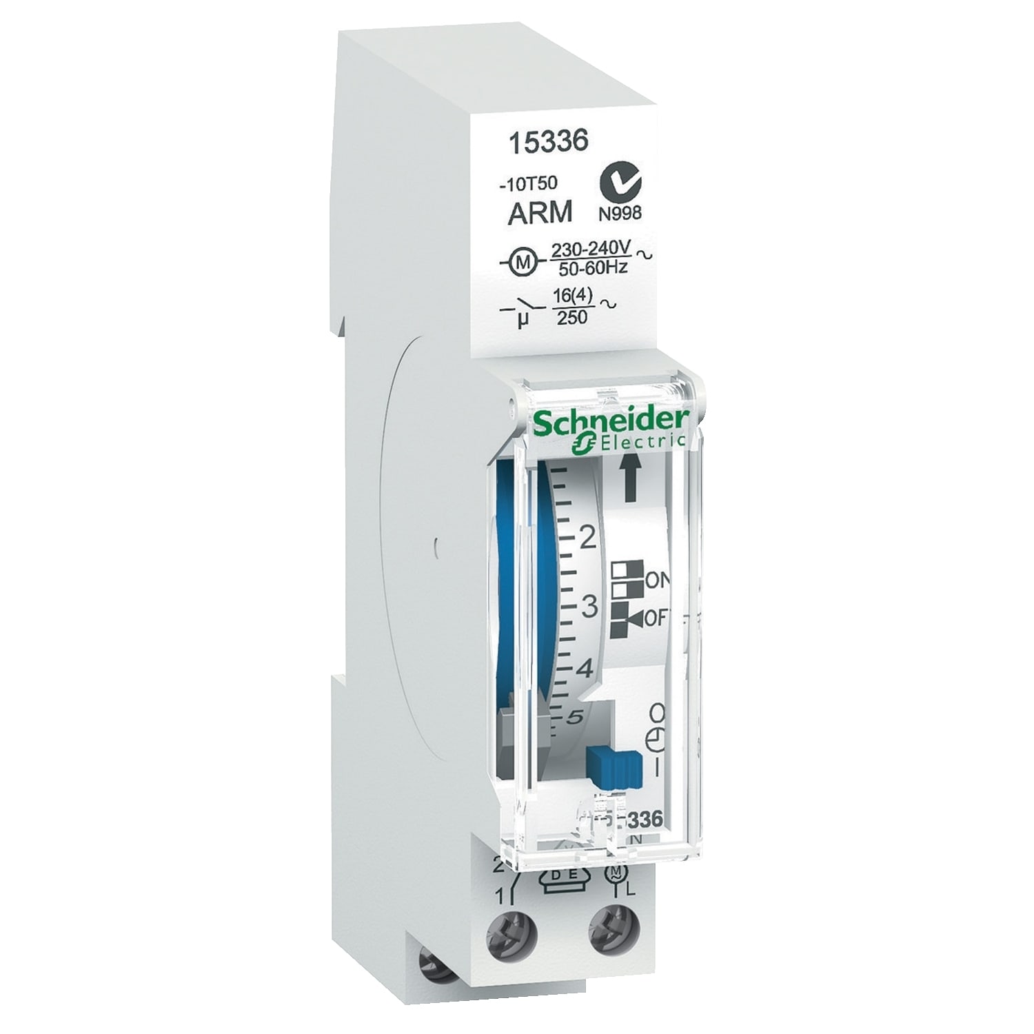 Schneider Electric - Acti 9 - IH - mekanisk koblingsur - 24 t - 100 t minne