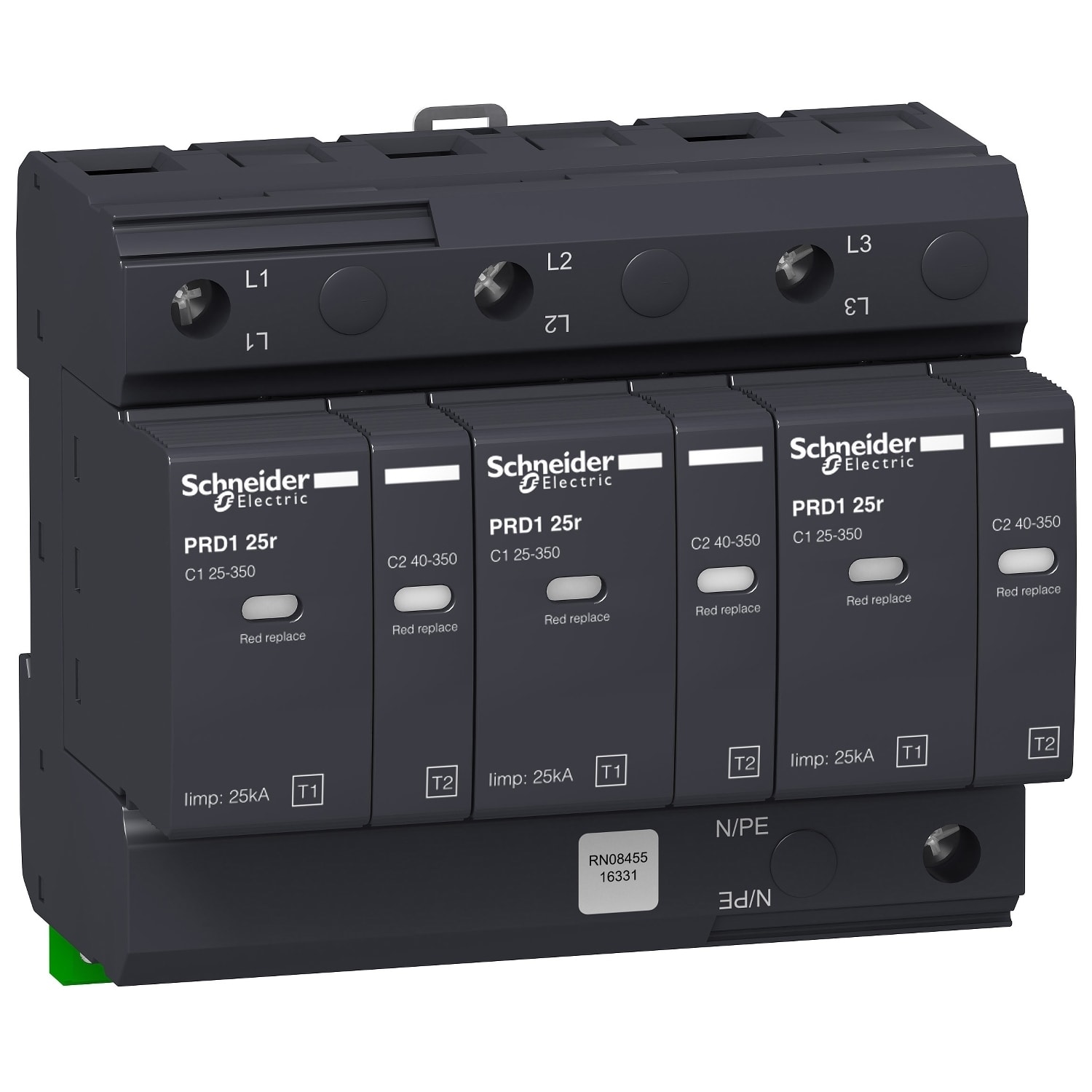 Schneider Electric - PRD1 25r T1+T2 3P Overspenningsvern