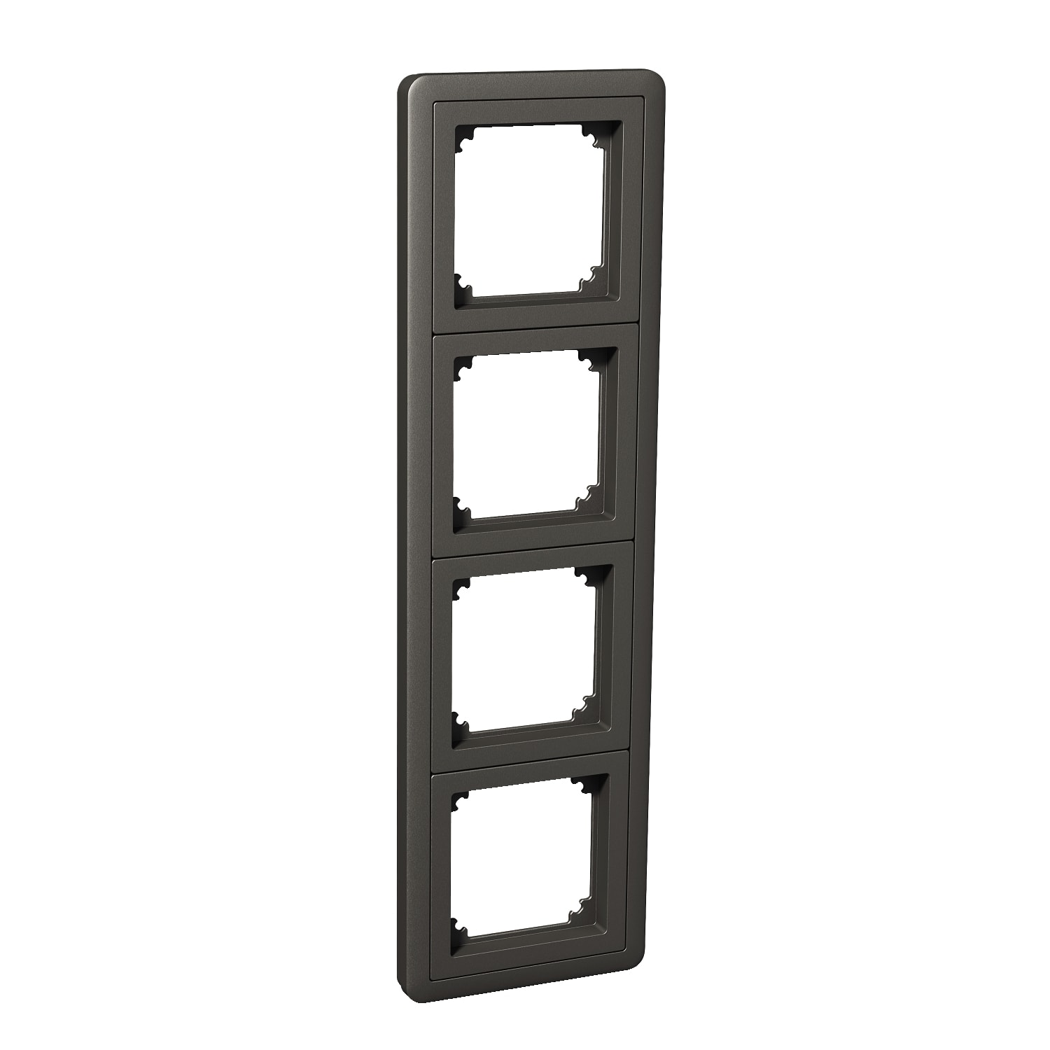 Schneider Electric - Exxact 4-hulls kombiramme 70x70 mm adaptere, antrasitt