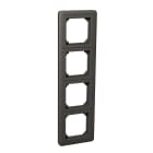 Schneider Electric - Exxact 4-hulls kombiramme 70x70 mm adaptere, antrasitt