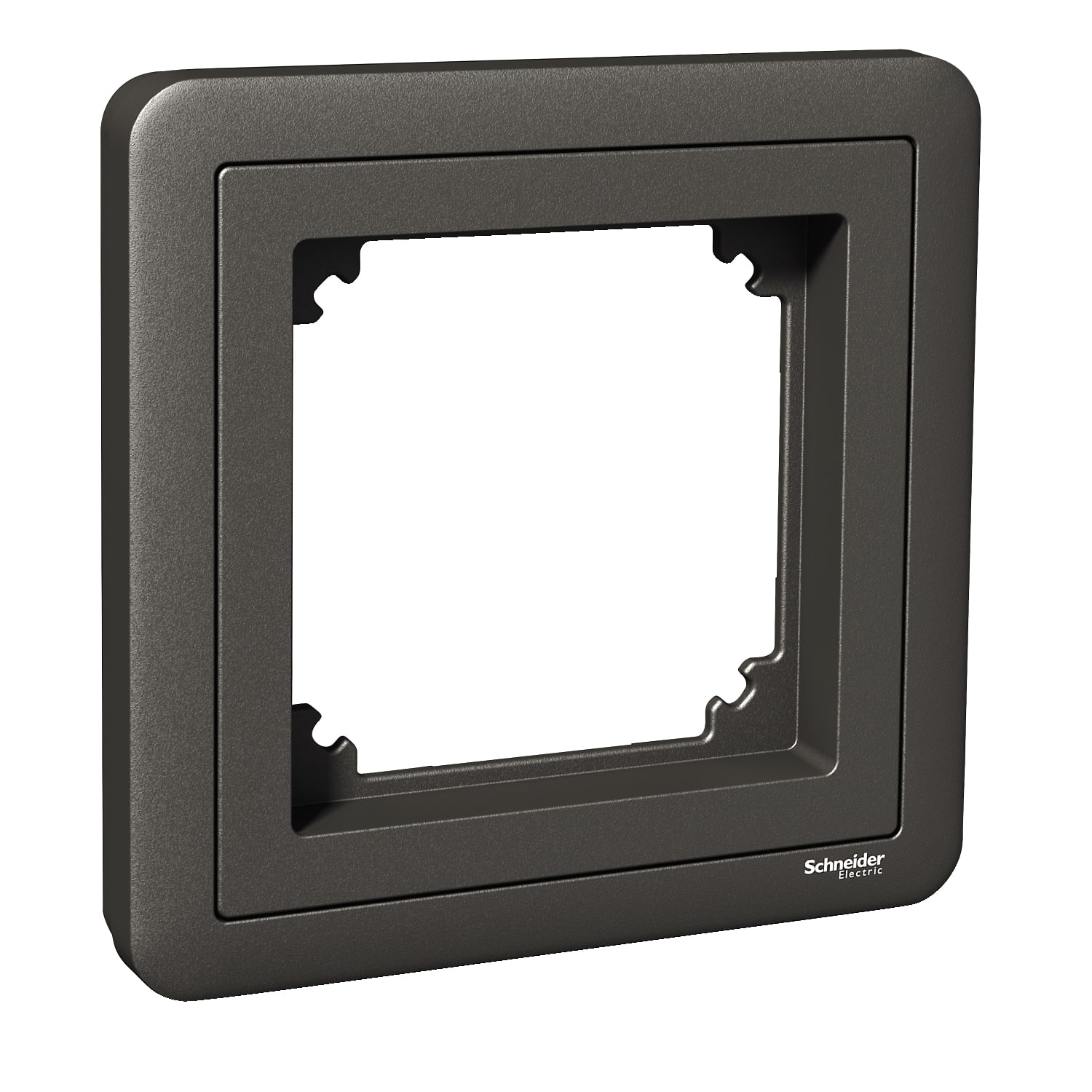 Schneider Electric - Exxact 1-hulls kombiramme 70x70 mm adapter, antrasitt