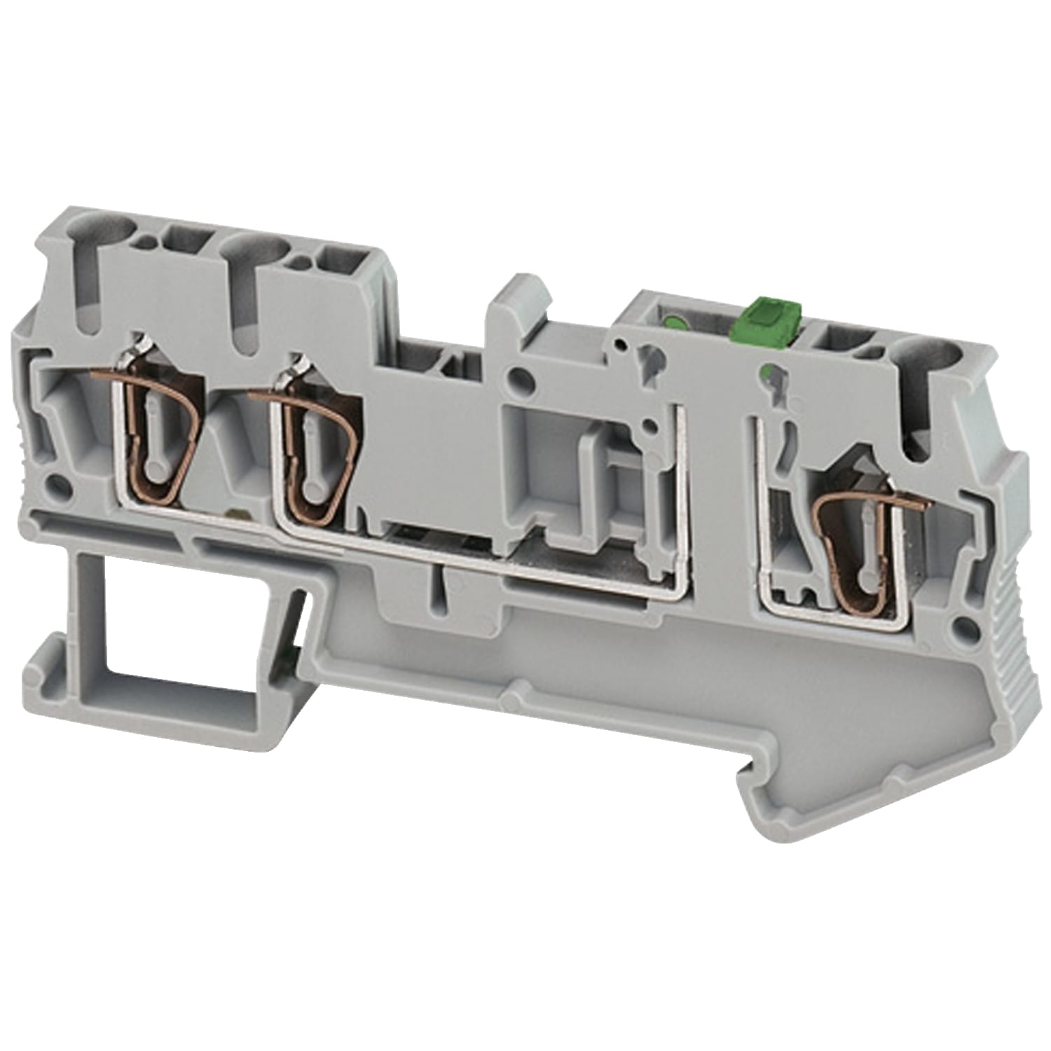 Schneider Electric - Rekkeklemme fjær kniv 2,5mm² grå 3p