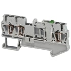Schneider Electric - Rekkeklemme fjær kniv 2,5mm² grå 3p