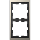 Schneider Electric - 2-hulls D-Life metallramme nikkel