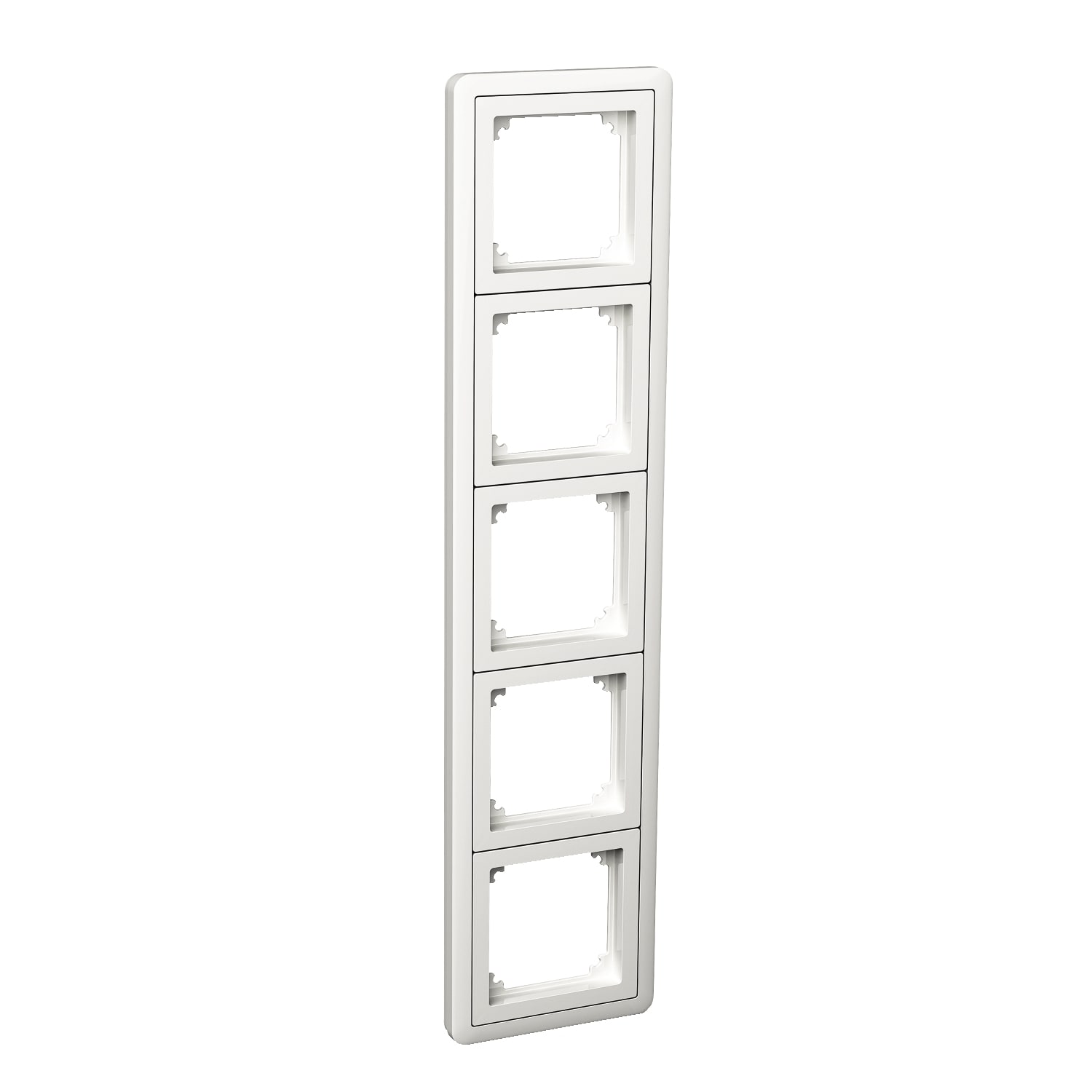 Schneider Electric - Exxact 5-hull kombiramme med adapter hvit