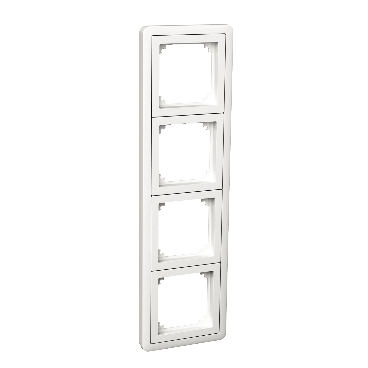 Schneider Electric - Exxact 4-hull kombiramme med adapter hvit
