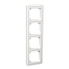 Schneider Electric - Exxact 4-hull kombiramme med adapter hvit