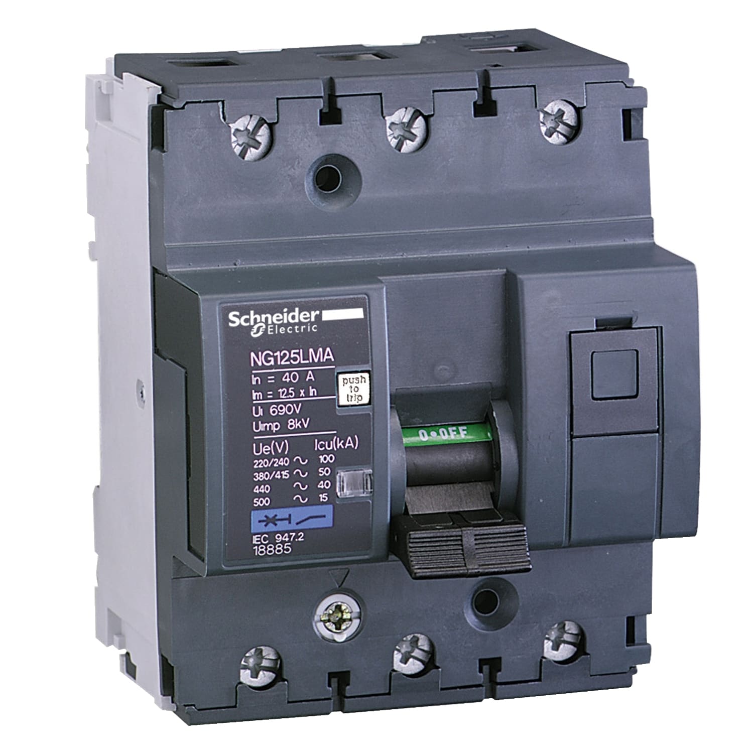 Schneider Electric - 18886 NG125Lma 3P Ma63 Im 750A Korts