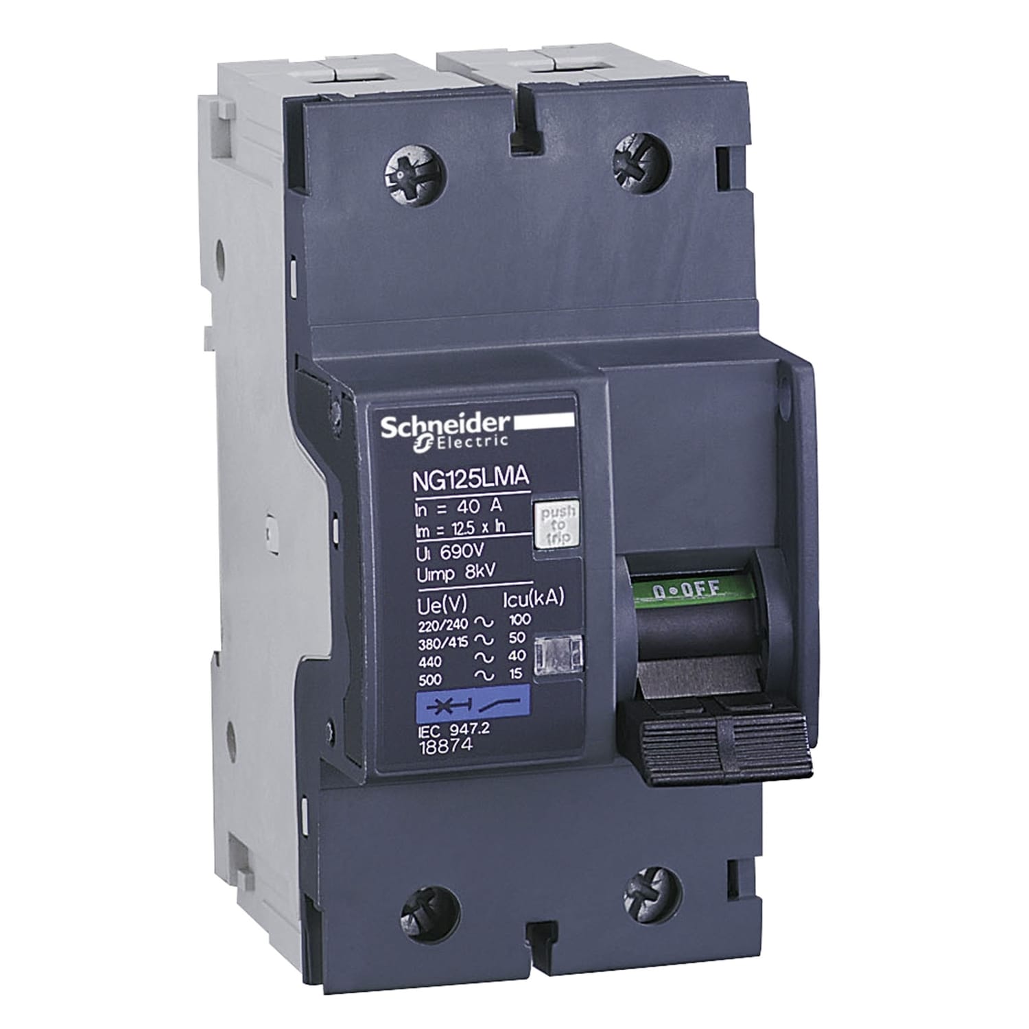 Schneider Electric - 18874 Automatsikr. NG125LMA 2P 40A