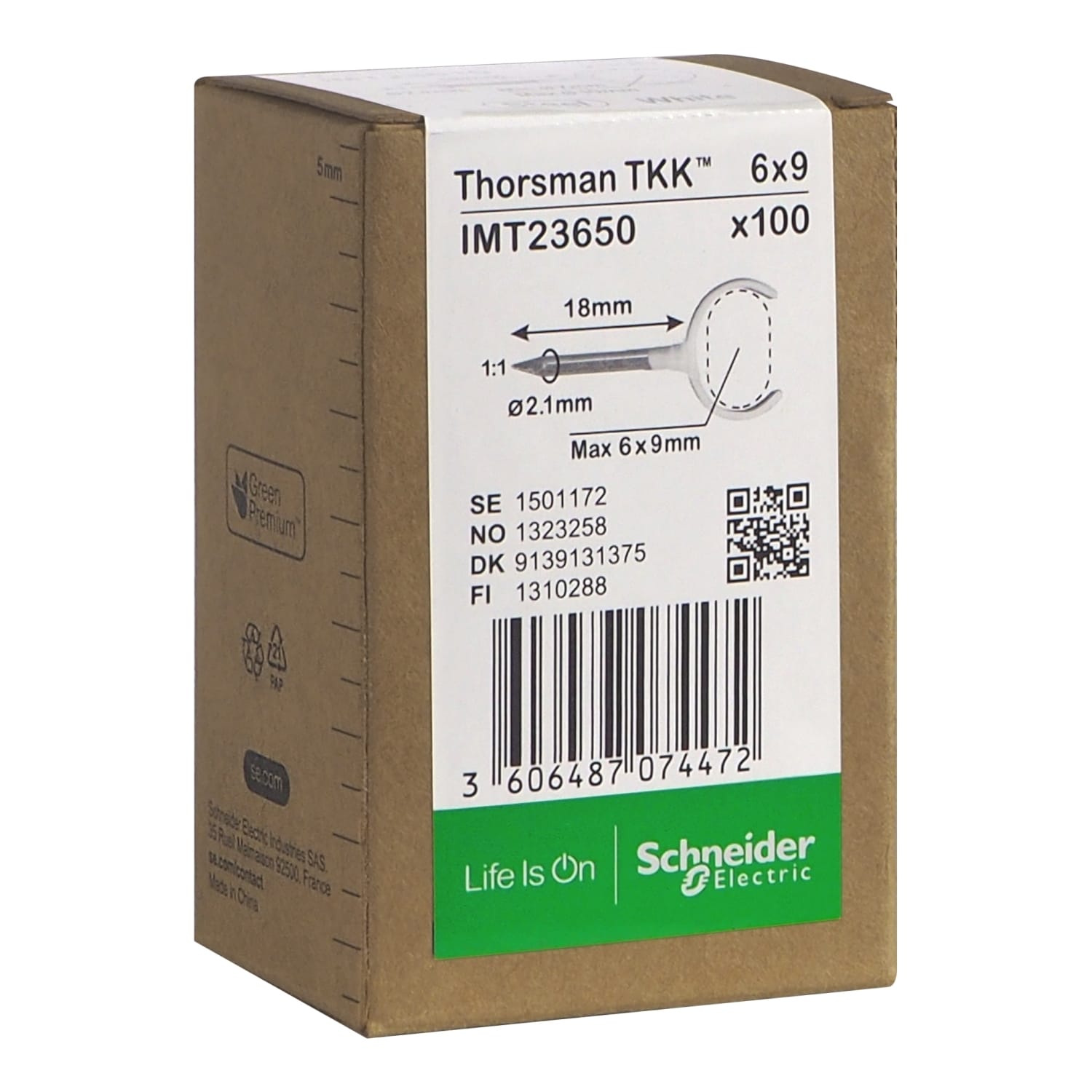 Schneider Electric - Metallklammer TKK 6x9 spiker