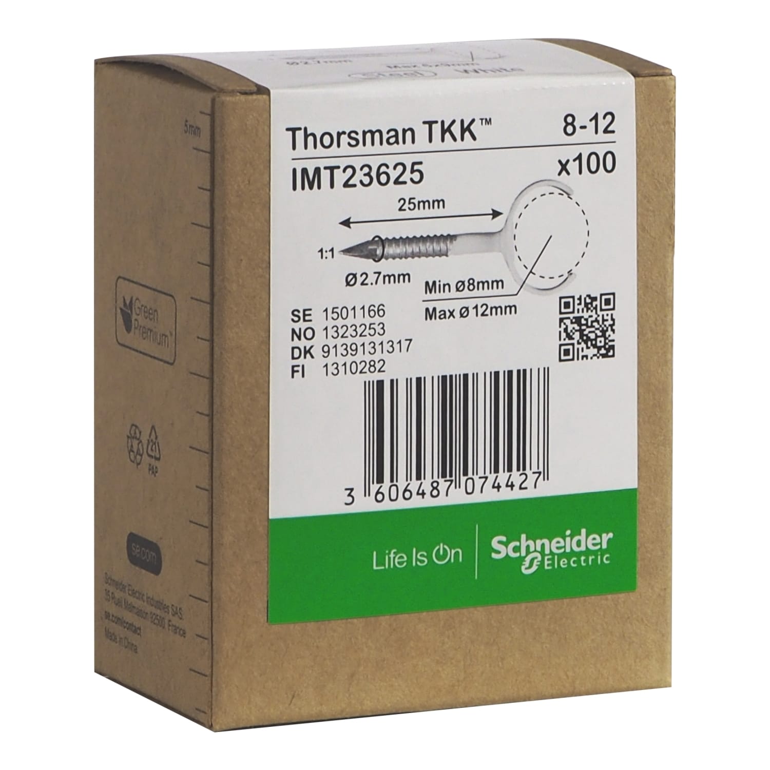 Schneider Electric - Metallklammer TKK 8-12 skrue