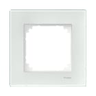 Schneider Electric - Exxact Solid ett hulls glassramme hvit
