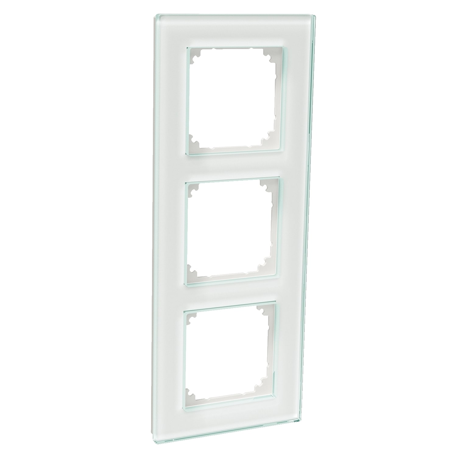 Schneider Electric - Exxact Solid tre hulls glassramme hvit