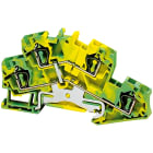 Schneider Electric - Rekkeklemme fjær 4mm² PE 4p 2etg