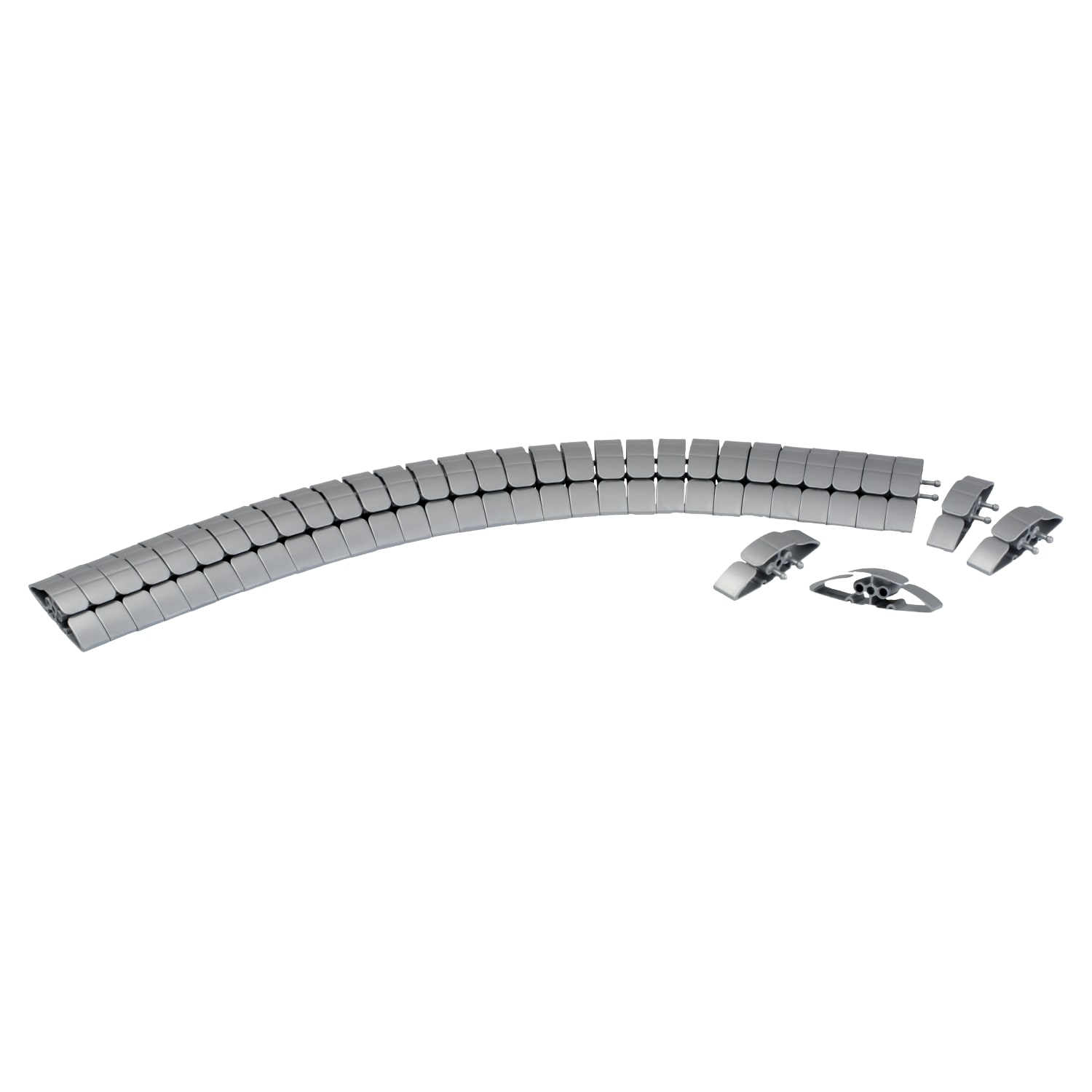 Schneider Electric - Matekanal for gulv - Sølv - Telescopic 70-100cm - Kabelkapasitet 4x8mm