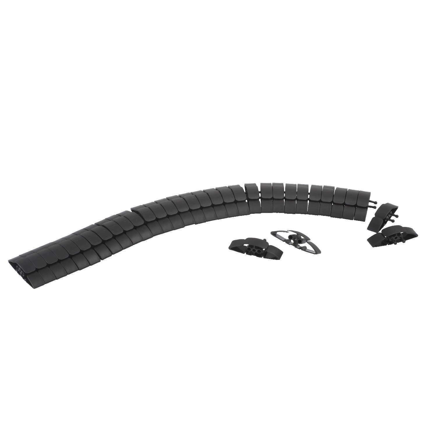 Schneider Electric - Matekanal for gulv - Svart - Telescopic 70-100cm - Kabelkapasitet 4x8mm
