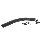 Schneider Electric - Matekanal for gulv - Svart - Telescopic 70-100cm - Kabelkapasitet 4x8mm