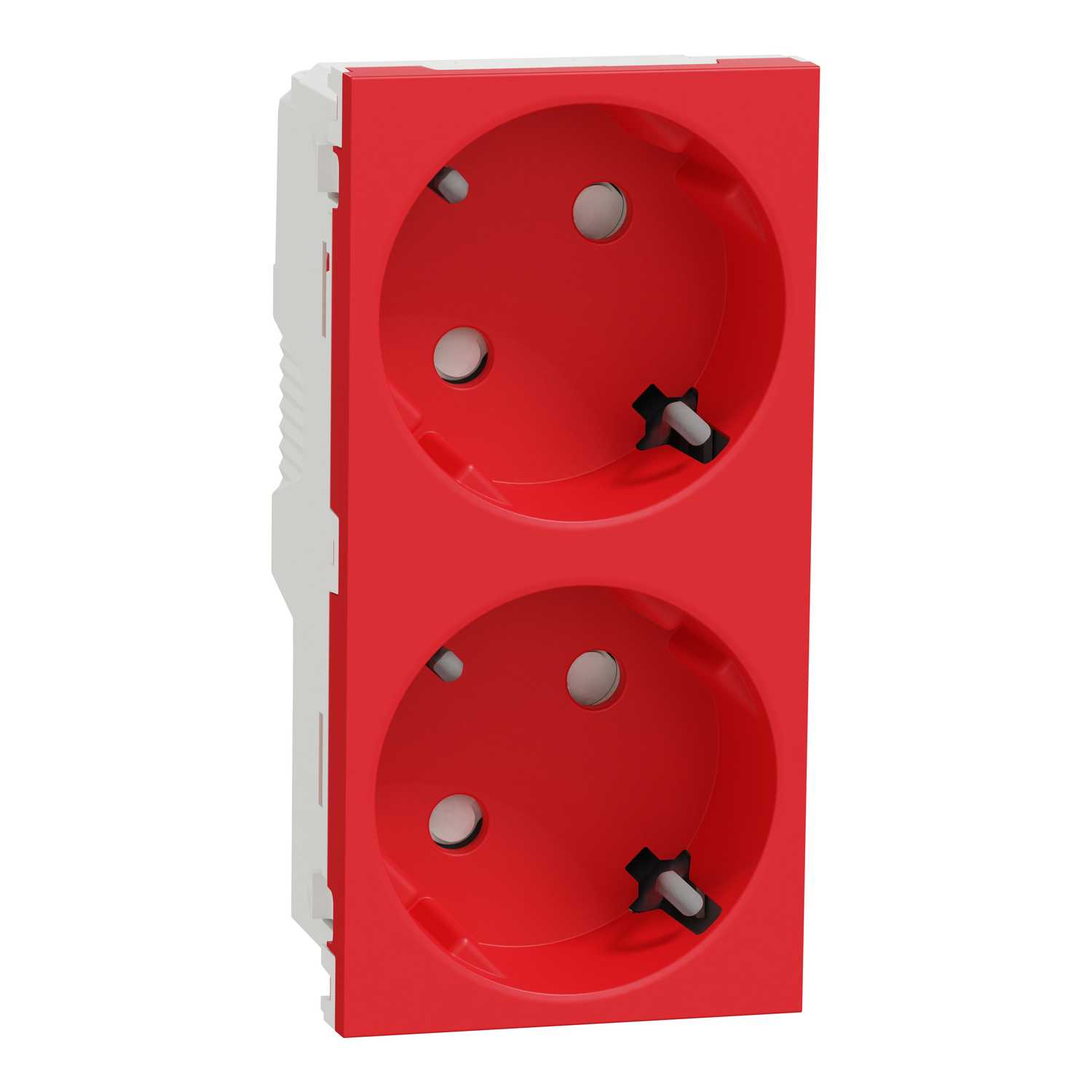 Schneider Electric - 2 x stikk utt 2P+E skrukl/IDC 2 x stikk utt 2P+E skruklemme